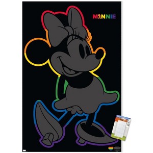 Trends International Disney Minnie Mouse - Rainbow Outline Unframed Wall Poster Prints - 1 of 4