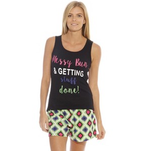 Just Love 100% Cotton Women Sleepwear Tank & Short Pajama Sets PJs - 1 of 2