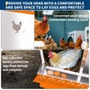 Chicken Nesting Boxes, 6 Hole Roll Away Nest Box for Chicken and Poultry to Collect Eggs, Egg Laying Boxes for Chicken Coop - 3 of 4
