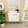 22'' Wall-Mounted Bathroom Vanity With Ceramic Sink Easy Assembly Modern Bathroom Storage Cabinet - 4 of 4