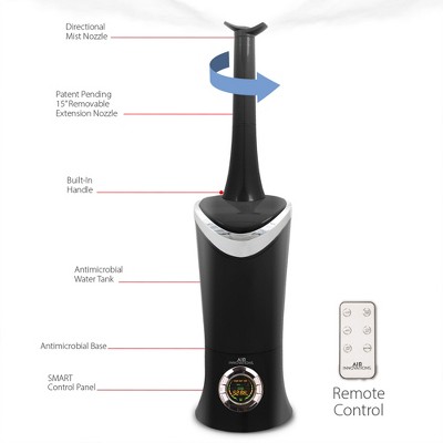 Air Innovations Black Ultrasonic Cool Mist Digital Humidifier with Aromatherapy