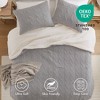 AENKYO Twin Chenille Comforter Set, Ivory Woven Textured Bedding, Textured Cable Knit Comforter Set, Twin Chenille Bedding - 2 of 4
