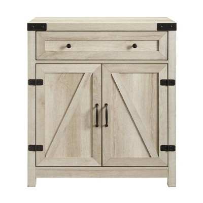 White Oak Cupboard with Shelf and Sliding Doors – Krovel Furniture Co.