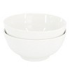 Gibson Home Great Essentials 2 Piece 6.9 Inch Fine Ceramic Noodle Bowl Set in White - 2 of 4