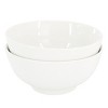 Gibson Home Great Essentials 2 Piece 6.9 Inch Fine Ceramic Noodle Bowl Set in White - image 2 of 4