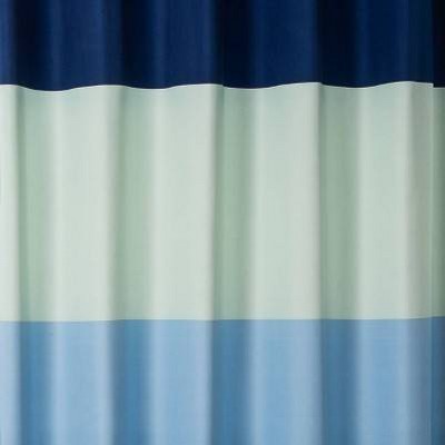 Microfiber Colorblock Large Striped Shower Curtain - Room Essentials&#8482;