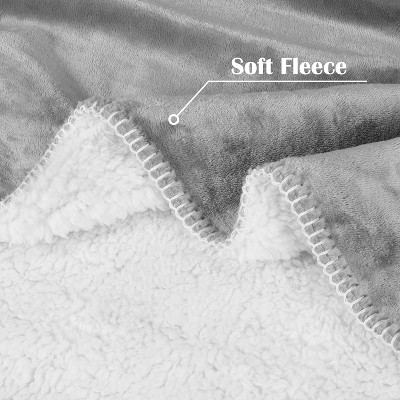 Kritter Planet Light Gray Waterproof Reversible Fleece Pet Blanket