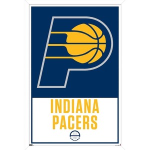 Trends International NBA Indiana Pacers - Logo 21 Framed Wall Poster Prints - 1 of 4