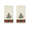 Spode® Christmas Tree Tartan Lotion Dispenser & 2-Pack Fingertip Towel Set - 3 of 3