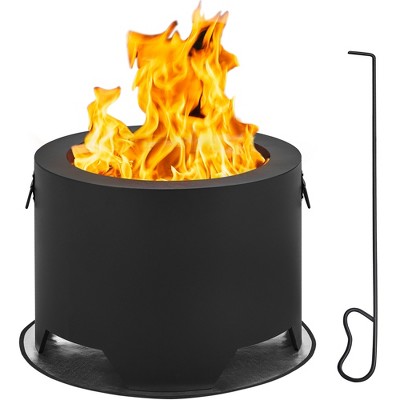 Yaheetech 23.5inch Smokeless Outdoor Fire Pit, Black