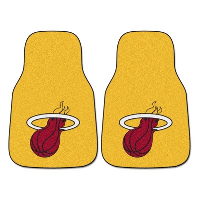 NBA Miami Heat Carpet Car Mat Set - 2pc