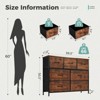 SKRAN Desser For Bedroom With 7 Fabric Drawers Organizer Storage Closet Chest Clothes Cabinet, Clothes Organizer,Kids Dresser Organization - 3 of 4