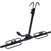 Black  2 Bike FOLD Down Hitch Mount 2 Bicycle Rack Carrier Fits 1-1/4" and 2" Hitch receivers - 4 of 4