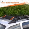 Roof Rack Basket, Heavy-Duty 200LB Capacity Adjustable Cargo Basket, Powder-Coated Steel Rack with Extension for SUV, Truck, Jeep & Off-Road Vehicles - 3 of 4