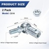 Unique Bargains Carbon Steel Self-lubricating Durable Rod End Bearings 2 Packs - 3 of 4