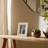Sagebrook Home 4" x 6" Decorative Photo Frame - Contemporary Scalloped Resin Ivory Design Picture Frame - Home - 2 of 4