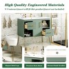 36''W Bathroom Vanity with Resin Sink, Modern Freestanding Bathroom Cabinet with 2 Drawers & 2 Storage Compartments, Green - ModernLuxe - 2 of 4