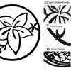 Royal Hampton 3 Piece Set Wall Decor, Floral Hollow Out Abstract Design, Round Metal Frame - 4 of 4