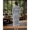 ADR Plush Robe for Women, Long Hooded Fleece Robe with Hood, Plus Size - 3 of 3