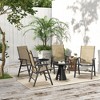 PAGED Set of 2 Patio Dining Chairs,Modern Rattan Outdoor Dining Chairs with Cushion and Backrest,Chairs Suitable for Patio,Garden - 2 of 4