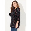 Catherines Suprema 3/4 Sleeve V-Neck Tee - 4 of 4