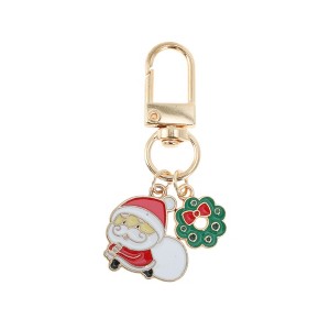 Unique Bargains Christmas Keychain Lobster Clasp Keychain Zinc Alloy 2.36" 1 Pc - 1 of 4