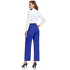 Women's High Waisted Pants Wear to Work Casual Sport Wide Leg Trousers for Women - 4 of 4