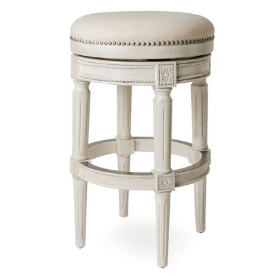 Maven Lane Pullman Backless Swivel Fabric Bar Height Bar Stool
