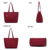 MKF Collection Hallie Solid Quilted Cotton Women’s Tote Bag by Mia K - 4 of 4