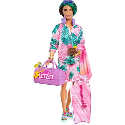 Travel Ken Doll With Beach Fashion, Barbie Extra Fly : Target