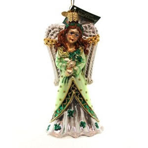 Old World Christmas 5.5 Inch Irish Angel Purity Peace Heaven Tree Ornaments - 1 of 2