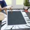 Modern Low Pile Area Rug | Ultra-Thin Machine Washable Rug with Non-Slip Back | Stain Resistant, Non-Shedding & Pet Safe Bordered for Home - 2 of 4