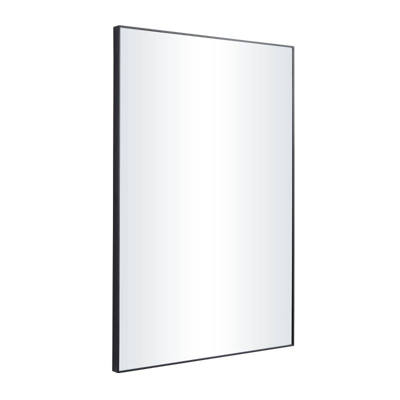 Contemporary Wood Rectangle Wall Mirror with Thin Frame – Olivia & May, 5 of 6