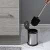 2pk Toilet Brushes with Closing Lid Stainless Steel - Bath Bliss - image 4 of 4