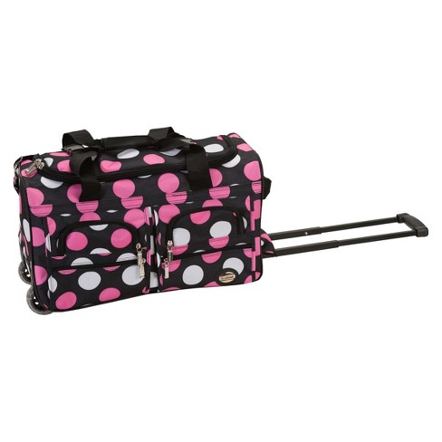 Rockland 16L Rolling Duffel Bag - Pink Bandana