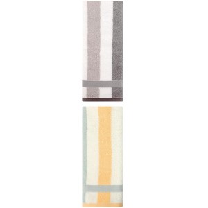 REGALWOVEN 2 Pack Cotton Soft Absorbent Striped Hand Towels for Bathroom 13" x 29" - 1 of 4
