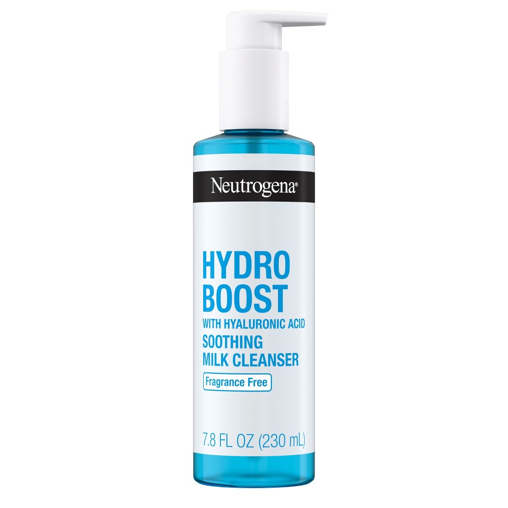 Photos - Cream / Lotion Neutrogena Hydro Boost Soothing Milk Hydrating Facial Cleanser with Hyalur 
