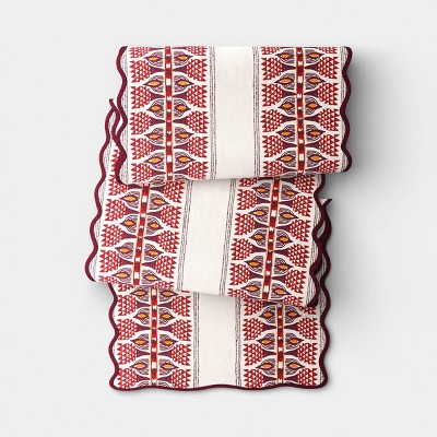 72"x14" Table Runner Scallop Edge - Threshold™