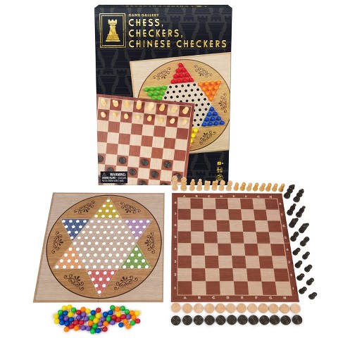 Детские игрушки Game Gallery Chess, Checkers and Chinese Checkers Board Game Set