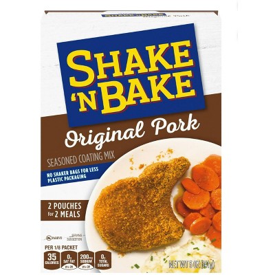 Shake 'N Bake Original Pork Seasoned Coating Mix, 2 ct (Pack of 4)