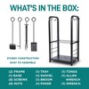 Firewood Rack Holder for Outdoor Use with Sturdy Steel Construction, Weather-Resistant Finish, Large Capacity - 3 of 4