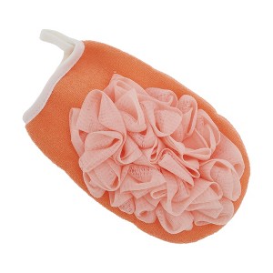 Unique Bargains Double Side Bath Flower Shower Gloves for Bathroom 7.87"x4.92" 1 Pc - 1 of 3