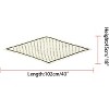 Allegra K Women's Polka Dot Pleated Neck Scarf Rhombus Handkerchief 40x18 inches(LxW) 1 Pc - 3 of 4