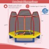 Infans 7FT Kids Trampoline with Safety Enclosure Net Spring Pad & Jumping Mat for Kids - 2 of 4