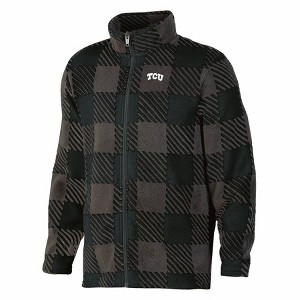 NCAA TCU Horned Frogs Boys' Buffalo Checkered Fleece T-Shirt - 1 of 3