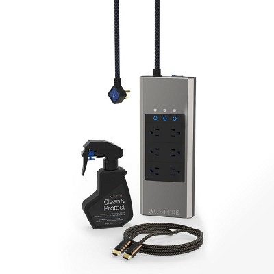 Austere V Series Collection: III Series 4K Active HDMI Cable - 16.4ft (5.0m), V Series Power 6-Outlet With Omniport USB, Clean & Protect