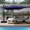 CASAINC 10 x 13 ft Cantilever Umbrella Square Patio Umbrella Outdoor With Base - 2 of 4