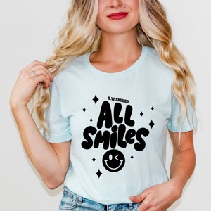 Simply Sage Market S.W.Smiley All Smiles Smiley Face Short Sleeve Tee - 1 of 4