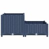 vidaXL Raised Bed Blue Grey Polypropylene Medium Durable Raised Bed - 4 of 4