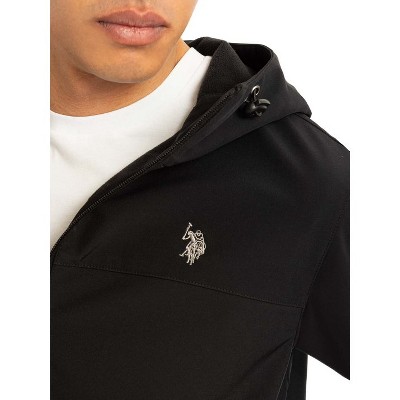 U.S. Polo Assn. U.S. Polo Assn. Men’s Hooded Softshell Jacket Heather Gray Small — фото 4